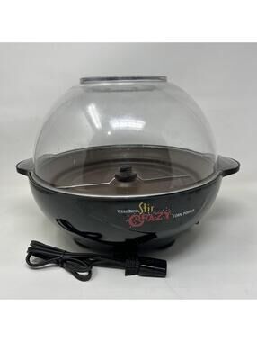 West Bend  Stir Crazy 6 Quart Electric Corn Popper Popcorn Maker Vintage Tested